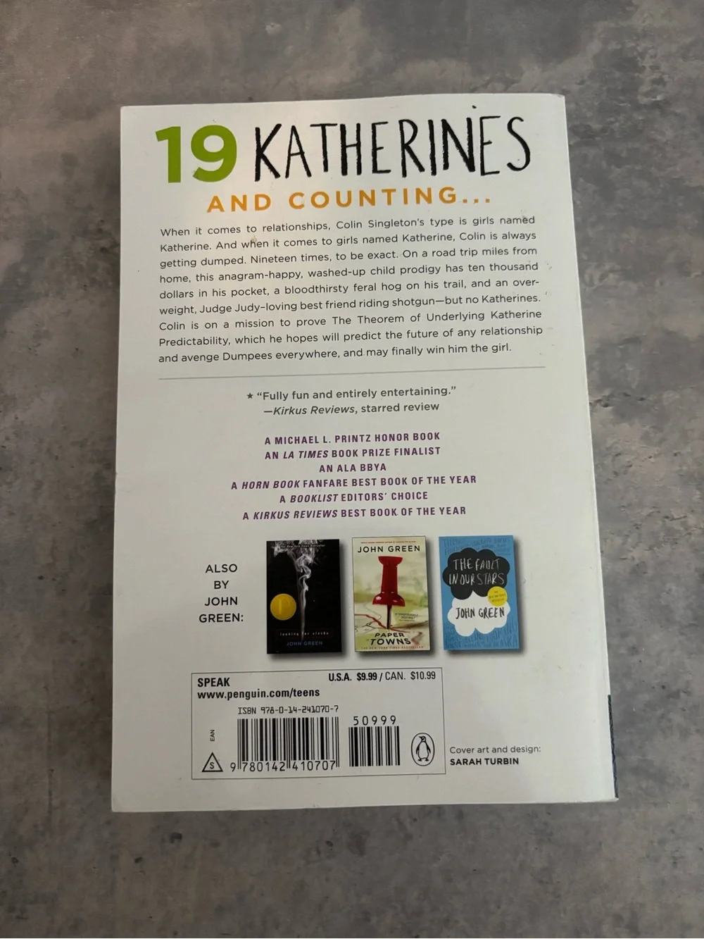 An Abundance of Katherines – Paperback